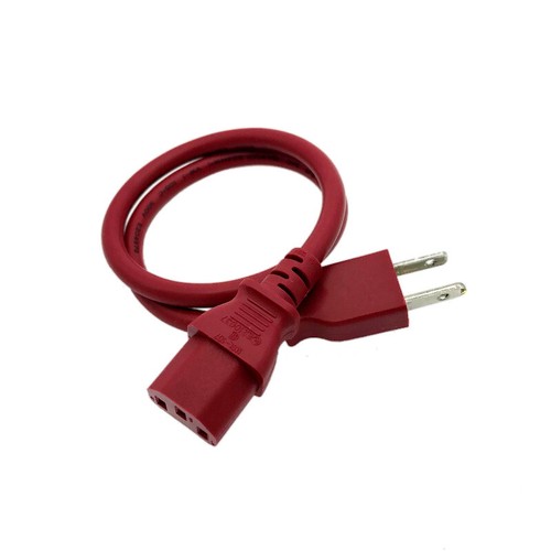 2ft power cord red - cord,